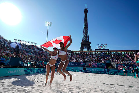 Women's beach volleyball semifinal Canada vs Switzerland